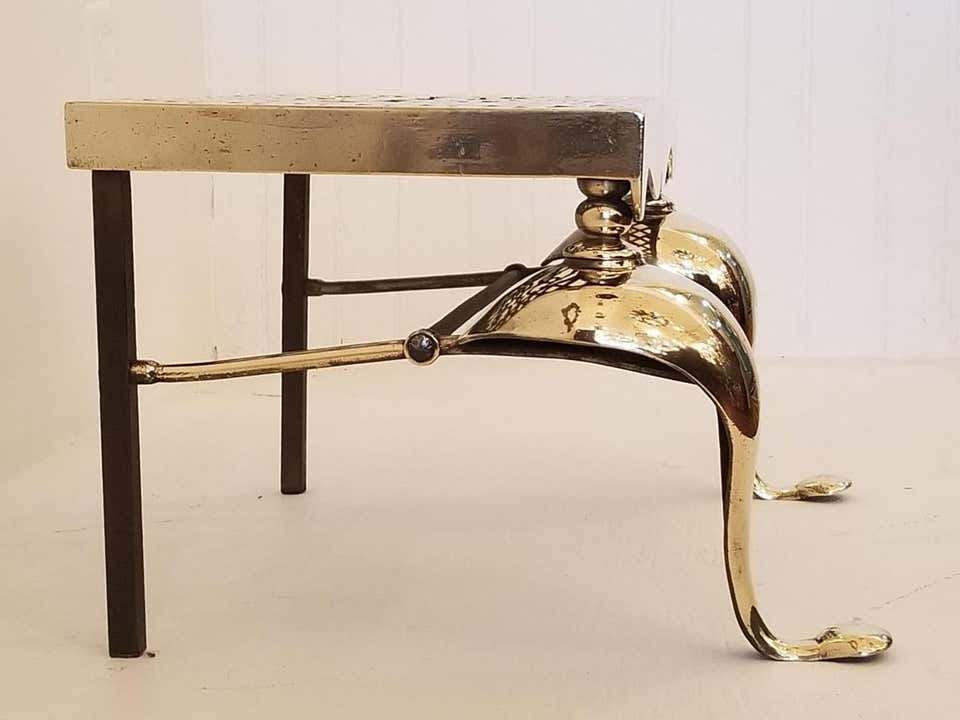 19th Century Brass Trivet/Footman David Skinner Antiques
